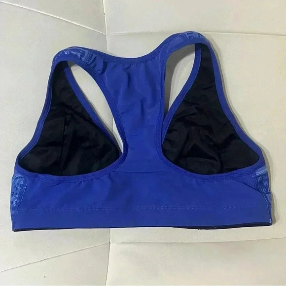 Lululemon Front Close Blue Sports Bra Top | Teal Gym | Logo Design | Size 4 XS - Picture 2 of 4